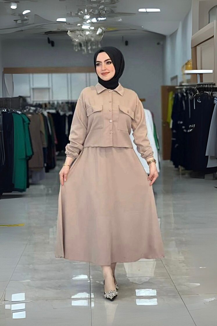 Hürrem Etekli Takım ( Kumaş Gömlek & Etek )